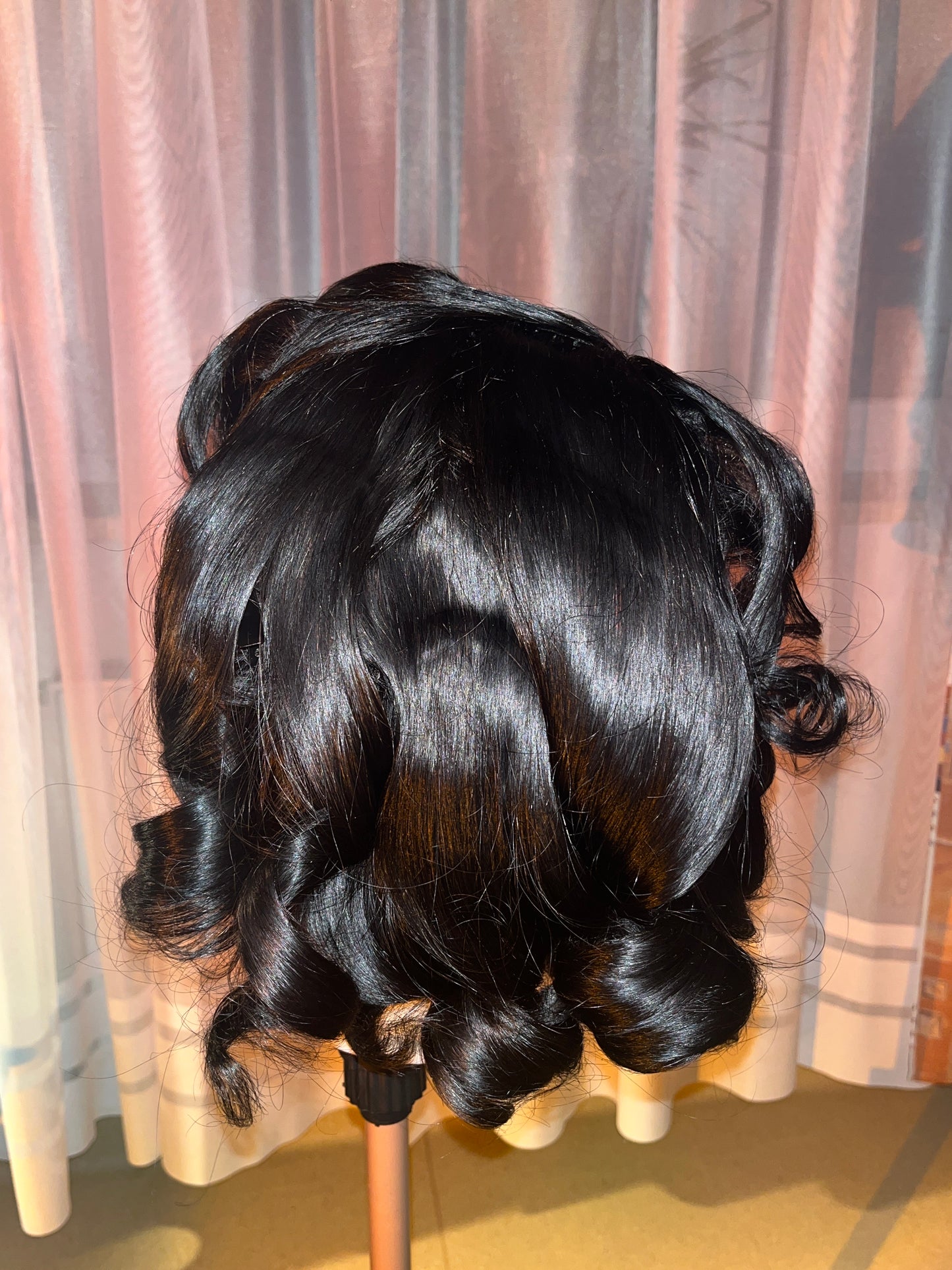 Raw Body wave wig Styled with Bombshell Curls (HD Lace)