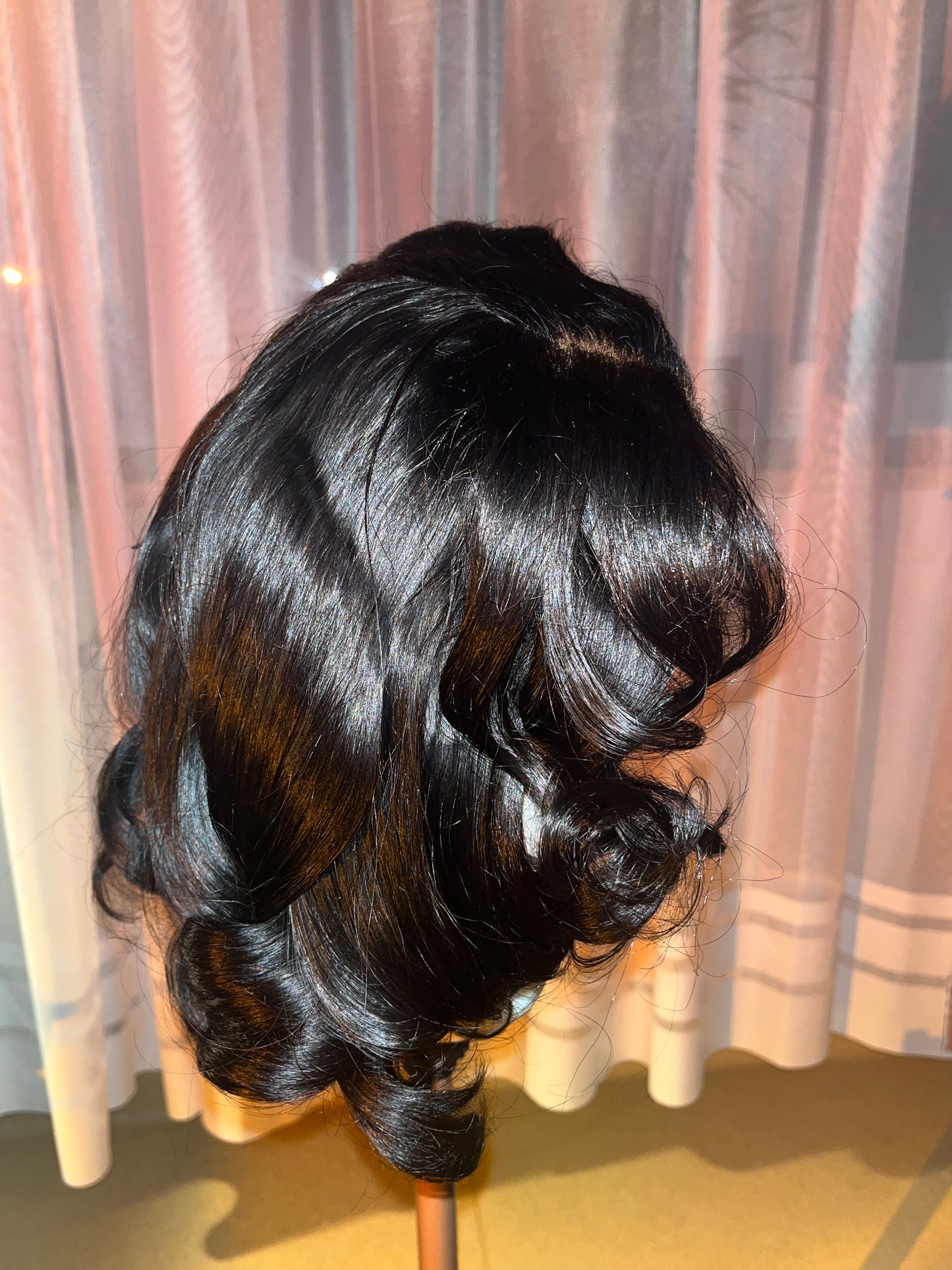 Raw Body wave wig Styled with Bombshell Curls (HD Lace)