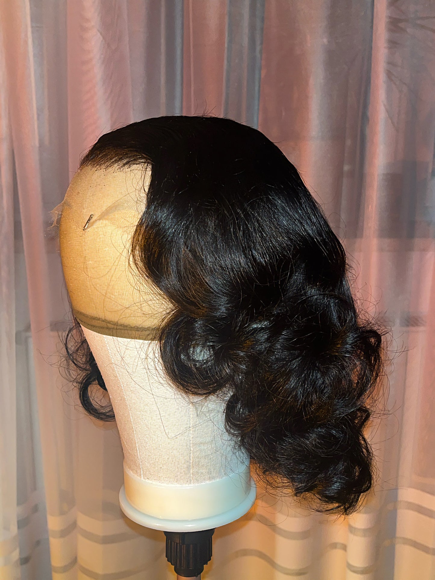 Raw Body wave wig Styled with Bombshell Curls (HD Lace)