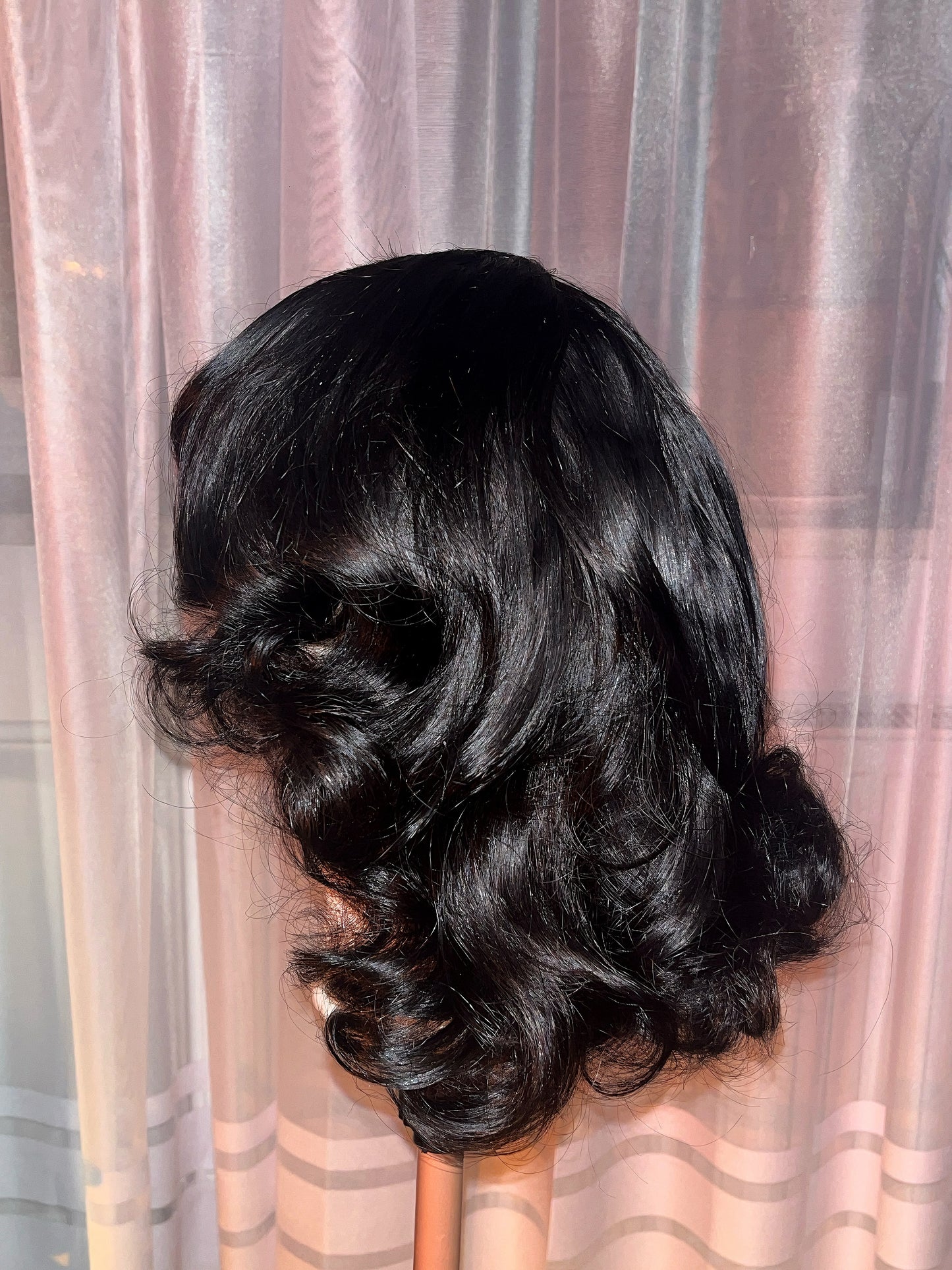 Raw Body wave wig Styled with Bombshell Curls (HD Lace)