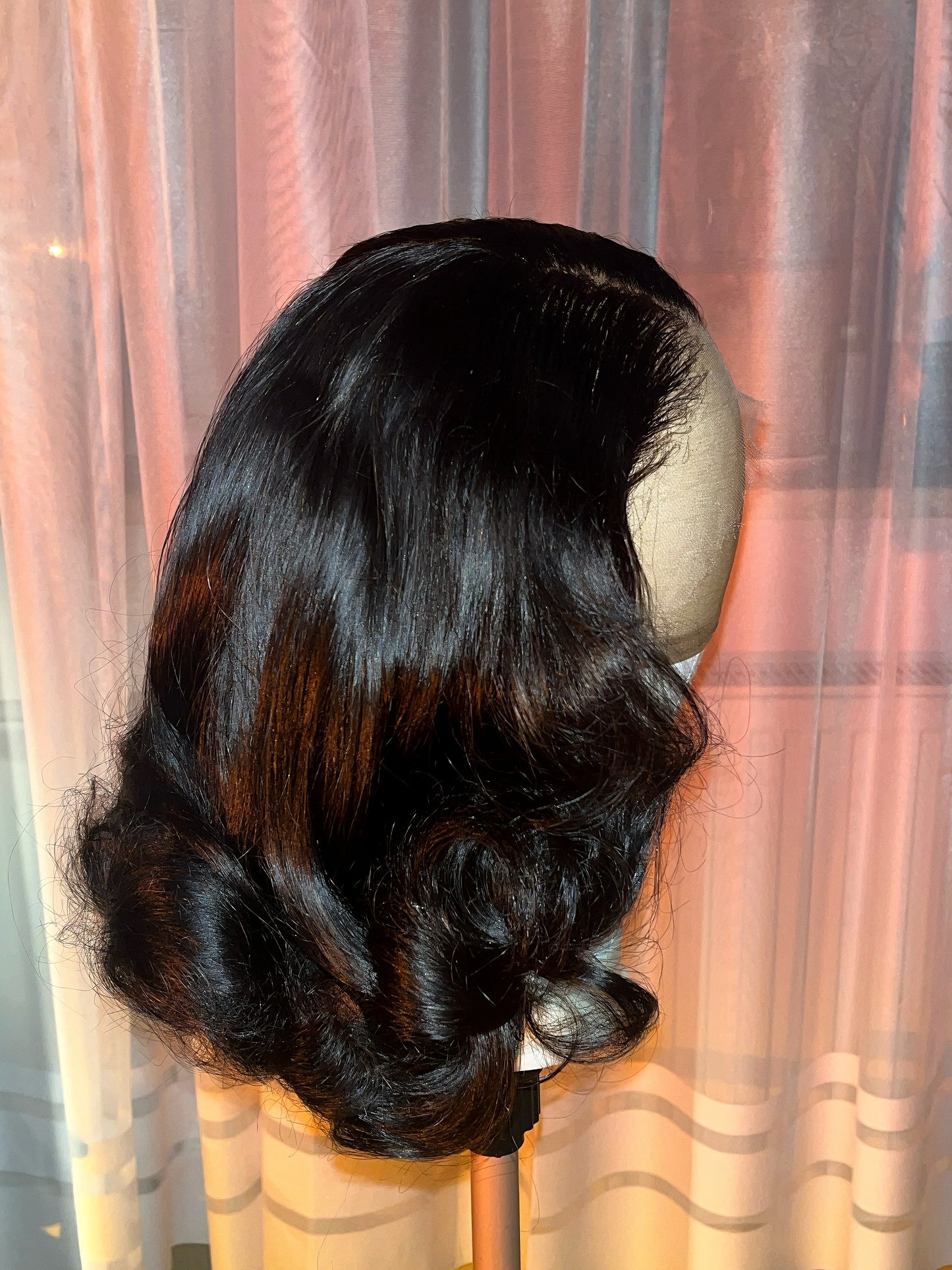 Raw Body wave wig Styled with Bombshell Curls (HD Lace)