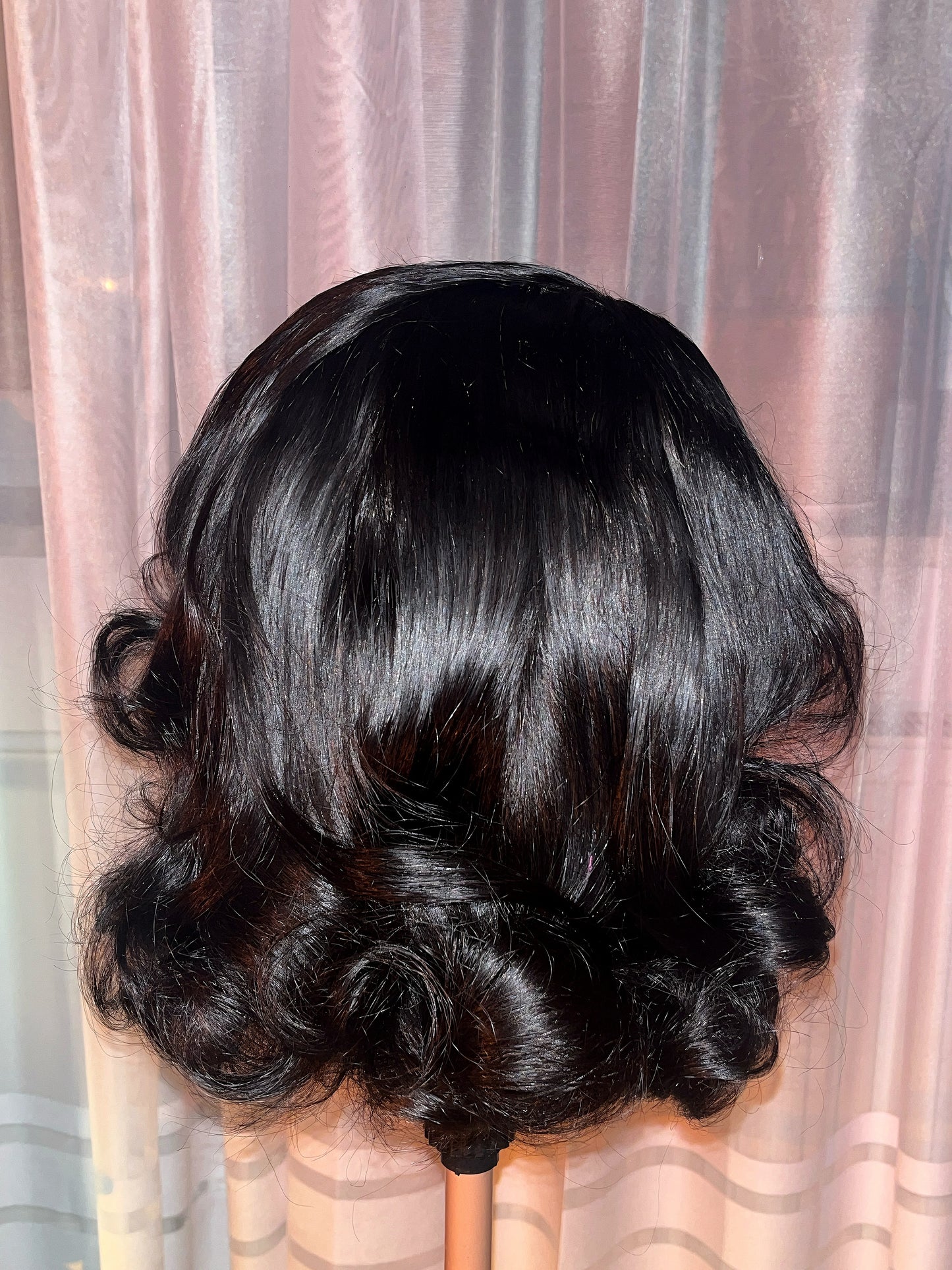 Raw Body wave wig Styled with Bombshell Curls (HD Lace)